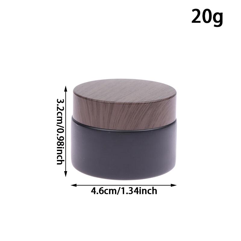 Puste słoiki Mrożone szklane słoiki na kremy Pojemnik kosmetyczny z pokrywką 5-100g Szklana butelka Pojemnik na makijaż Słoiki kosmetyczne podróżne