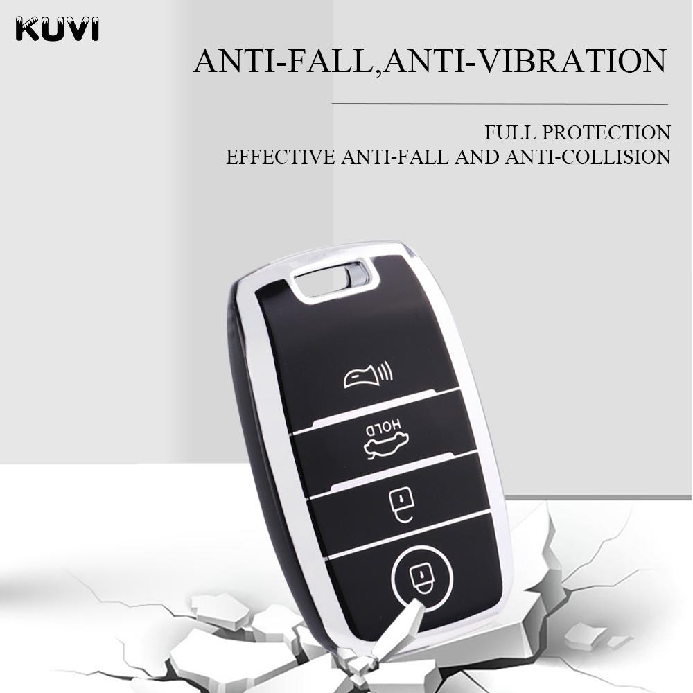 3/4 Przyciski Powłoka TPU Dla KIA Rio Rio5 Sportage Ceed Cerato K3 KX3 K4 K5 Sorento Optima Picanto Samochodowy Pilot Inteligentny Kluczyk Etui Pokrowiec