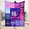 Süße Decken zum 18. Geburtstag eignen sich für Wohnzimmer und sind somit eine ideale Wahl für Reisen im Freien und als Geschenke.