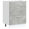 Lyon Kitchen Base Cabinet Concrete Grey Particleboard
