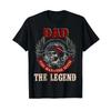 Dad The Unisex Myth Happy Fathers Day Skull Biker Lover T Shirt Vintage Designer Clothes Comfortable Streetwear Stretched