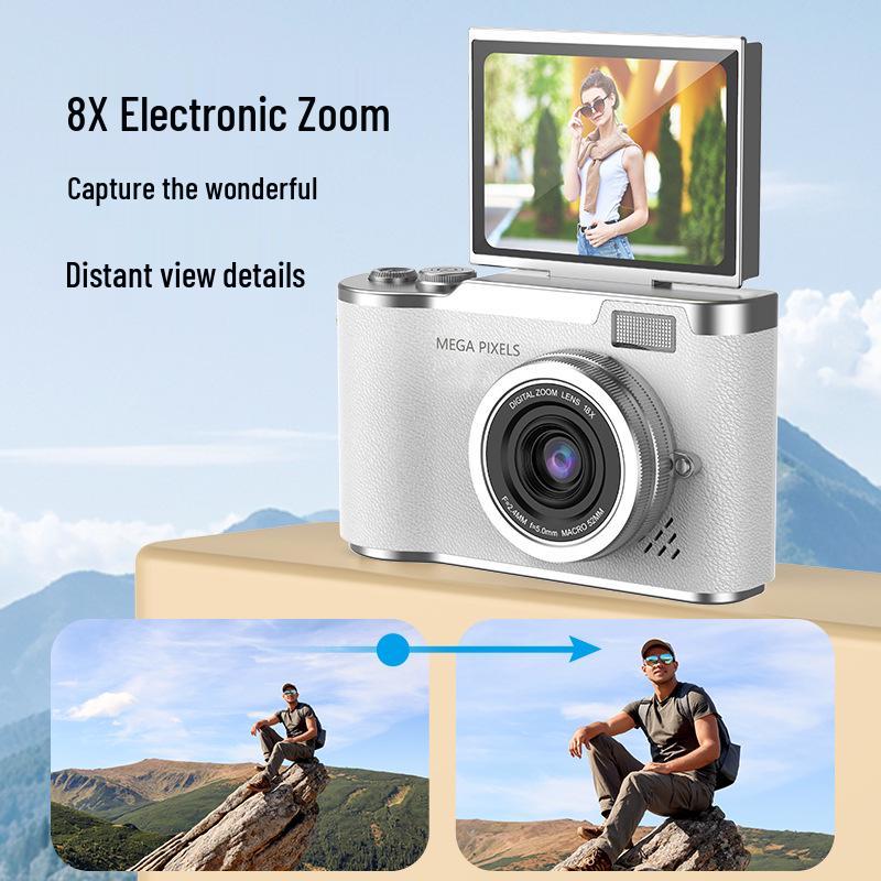 1K High Pixel Retro Digital Camera - Portable HD Entry-Level for Students & Travel Vlogs