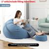Large Seat Bean Bag Comfortable Lazy Sofa Chair Linen Lounger Couch Tatami Gift
