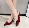 2025 New Arrival High Heels Summer Fashion Buckle Pointed Heel Sandals Women Comfort Simplicity Stilettos Sandalias De Mujer 40