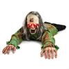 Halloween Animatronic Kriechende Figur Display mit Geräuschaktivierter Aktion, Rotes Licht Gesicht und Boden-Schreck-Styling für Veranda