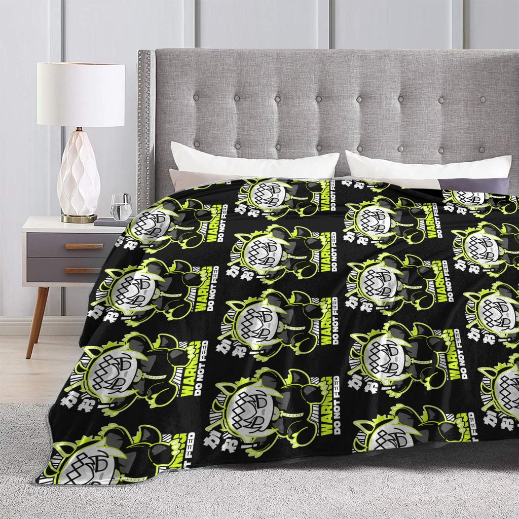 Oguri Cap Ogurizilla WARNING Chibi Fanmade Blanket Fleece Spring UmaMusume Warm Throw Blankets for Bed Couch Bedding Throws