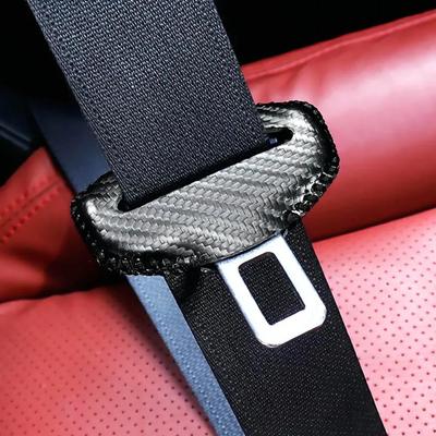 1PCS Universal Car Seat Belt Buckle Cover Protector Anti-colisão Case PU Couro Proteção Desgaste Acessórios Interiores Do Carro