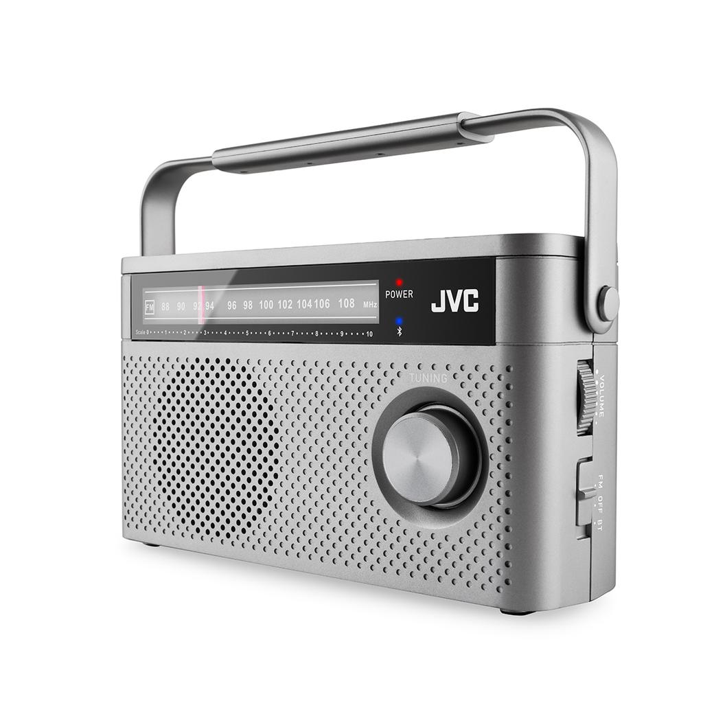 Jvc Ra-E315G Portable Radio FM Bluetooth 2W Mains/Battery Gray