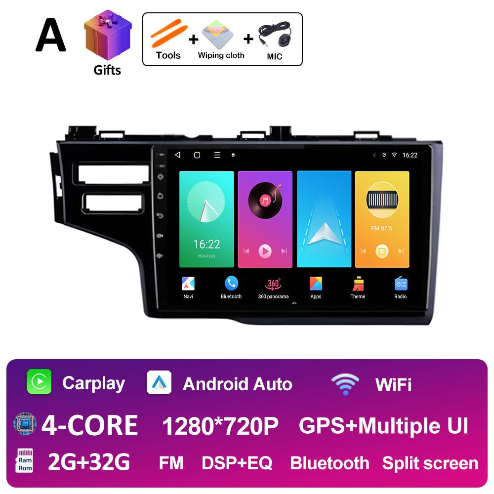 Car Video Multimedia Audio Player Left Hand Drive For Honda Fit Jazz 2014 2015 2016 2017 GPS Navigation Wireless Carplay No 2din