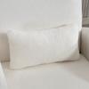 Modern Armchair With Hidden Storage Space And Cushion Teddy Fleece Upholstery 76x77x95 Cm Cream