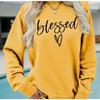 Women's Crew Neck Long Sleeve Loose Fit Sweatshirt Letter Print Casual Oversized Top