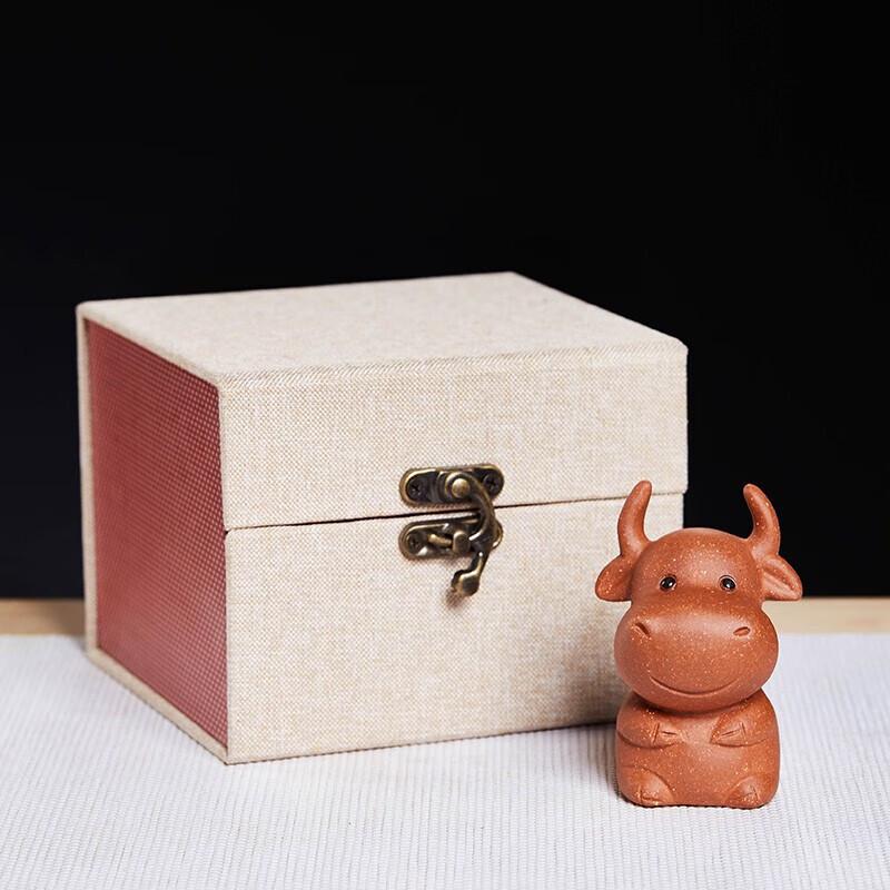 Zisha Clay Cute Ox Tea Pet