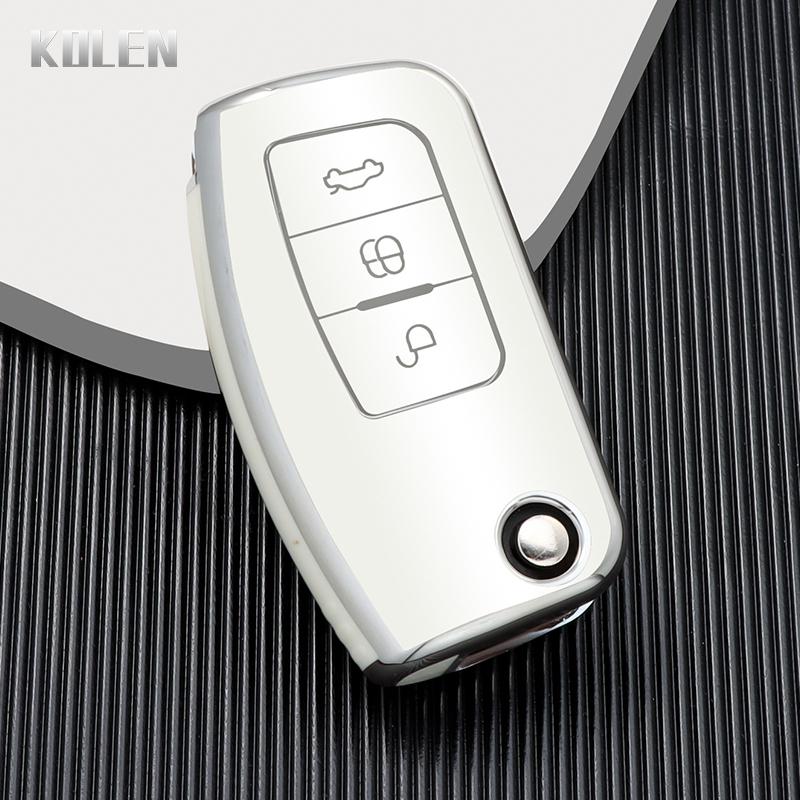 Tpu Car Flip Key Case Cover Shell For Ford Fiesta Focus 2 Mk2 Ecosport Kuga Escape Falcon B-Max C-Max Eco Sport Galaxy Mondeo