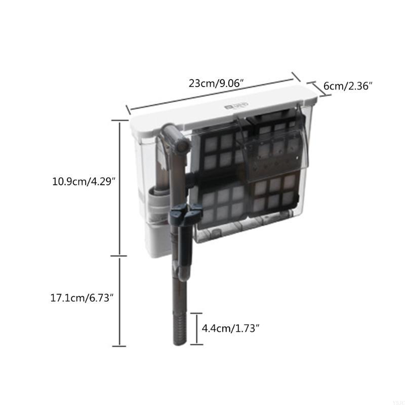 Y5JC Fishtank Water Filter Aquariums External Filter Biochemical Filtration Filter