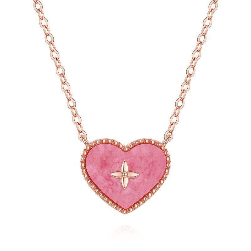 Simple and fashionable two-color shell necklace neck chain women's new light luxury temperament sweet pendant collarbone chain