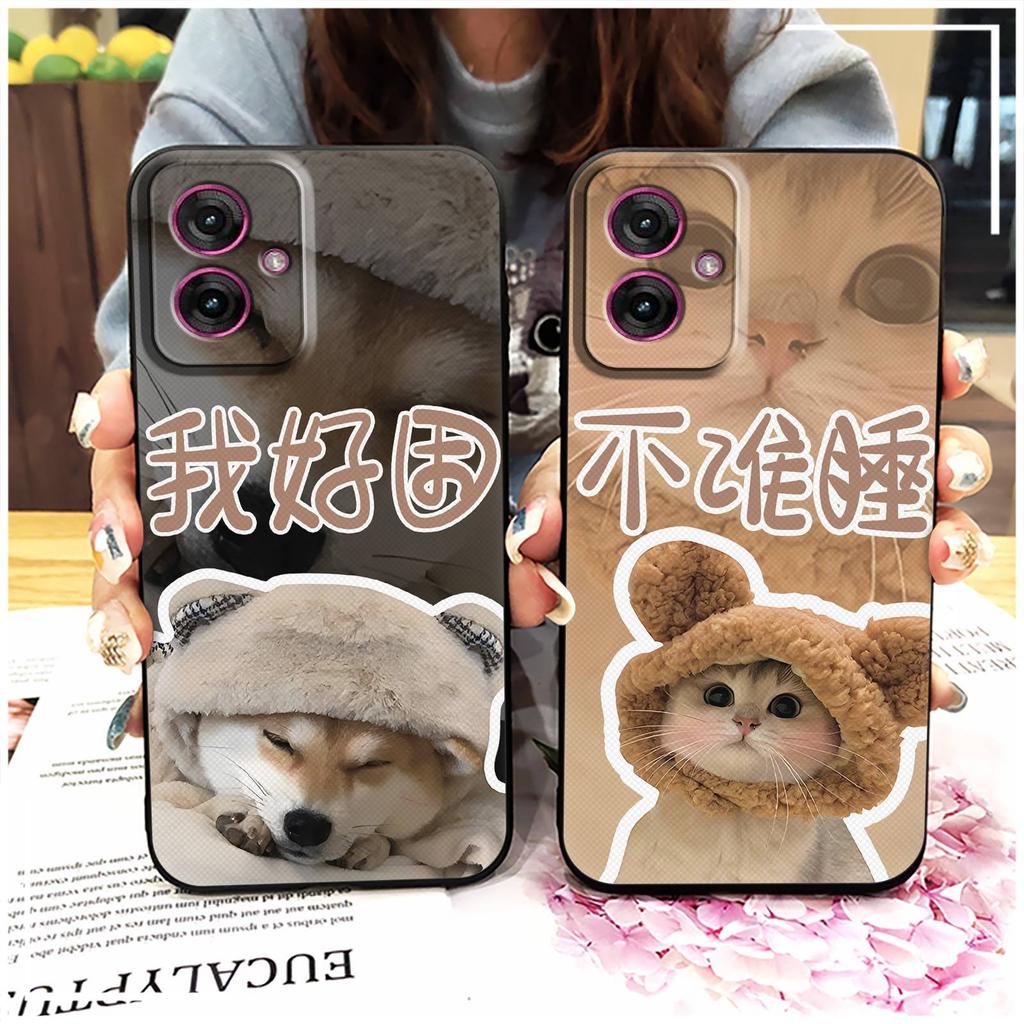 Waterproof Anti-knock Phone Case For MOTO G55 5G Protective Dirt-resistant Cute Graffiti Durable Cartoon TPU Soft case
