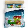 Christmas Snowflake Bird Gift Duvet Cover Bed Bedding Set Home Textile Quilt Cover Pillowcases Bedroom Bedding Set No Sheet