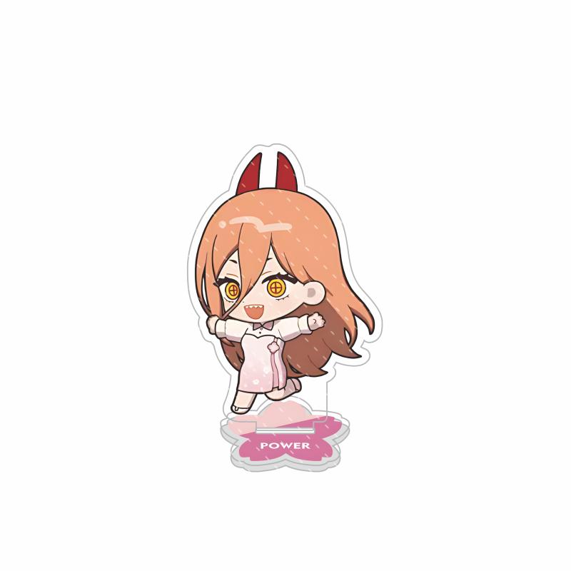 Anime Chainsaw Man 10cm Acrylic Standee Cute Chibi Reze Denji Aki Angel Devil Transparent Figure Desk Decor Collectible Gift