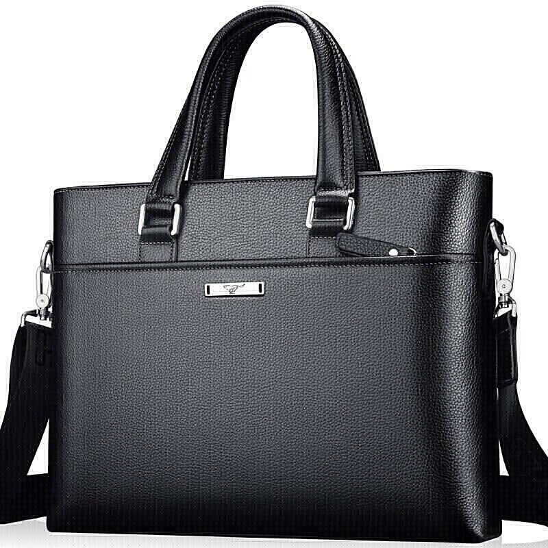 

Septwolves Men s Top Grain Leather Business Briefcase