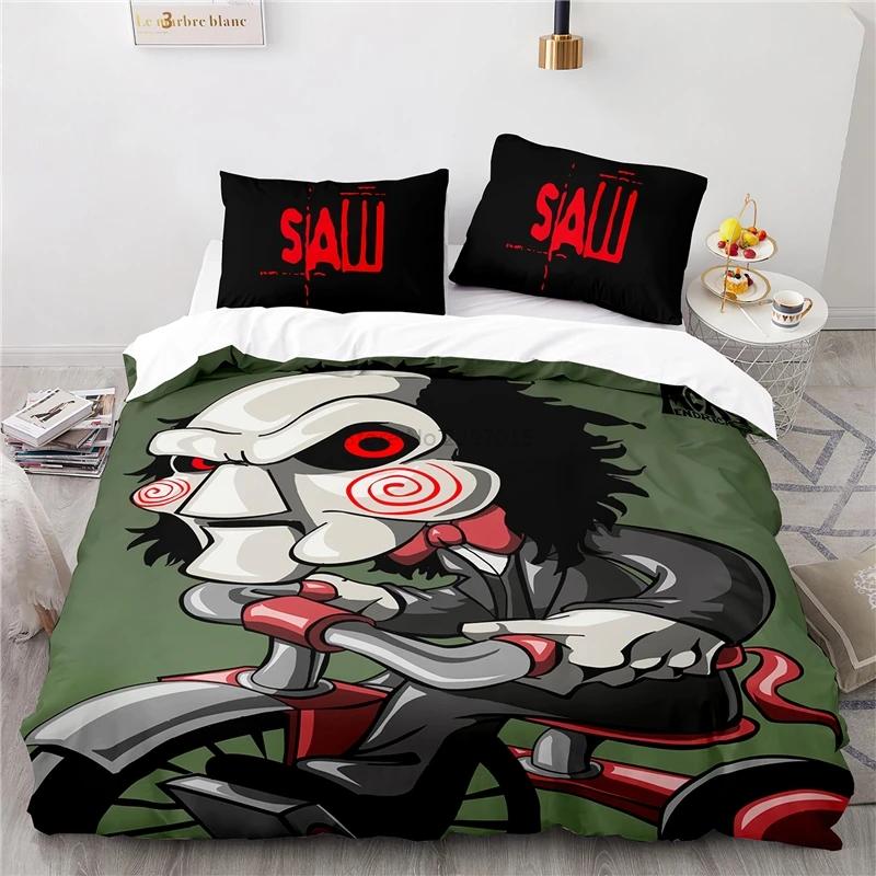 Horror Saw Movie Bedding Set 3d Duvet Cover Set Pillowcase Twin Full Queen King Size Bedclothes Comforter Cover Set Dropshipping
