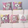 Cartoon M-Marie Katze Personalisierte Kissenstaubabdeckung Schlafzimmer Kinder Party Dekoration Kissenbezug Geburtstag Kinder Geschenk