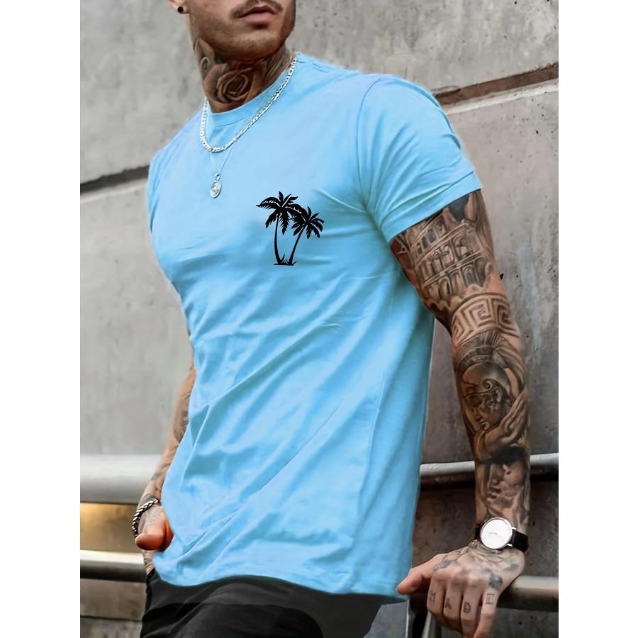 HerSight katoen Heren 100% Katoen Korte Mouw T-shirt Top Los GROTE MAAT Streetwear Korte Mouw Grafisch T-shirt Tee Shirt L