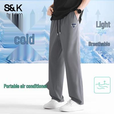 Baleno S&K Men's Summer Cooling Casual Straight-Leg Pants