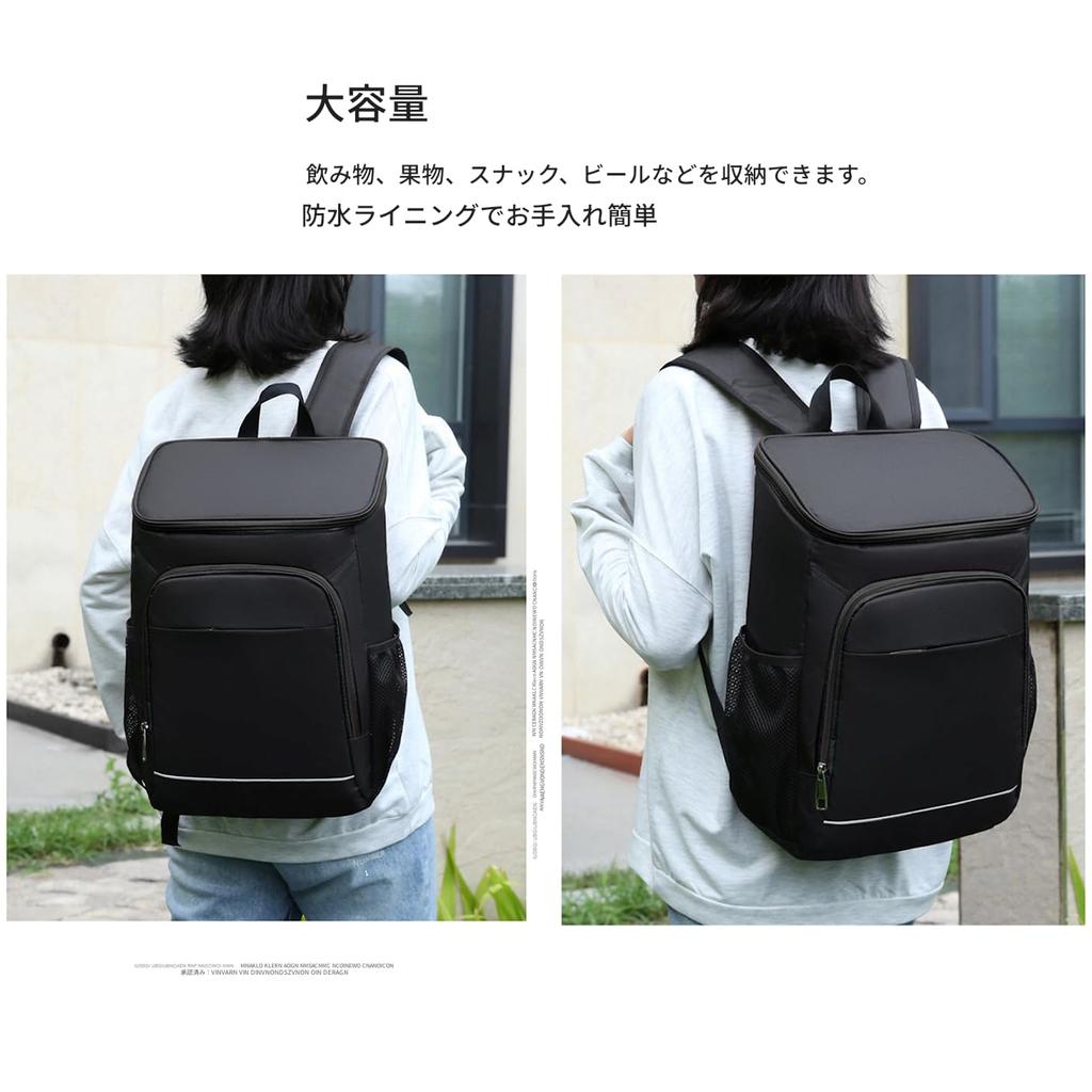 Insulated Backpack, Cooler Bag, Thermal Insulation, Cooler Box, Outdoor Drink Storage, Aluminum Foil Lined, Hiking, Fitness, Large Capacity,