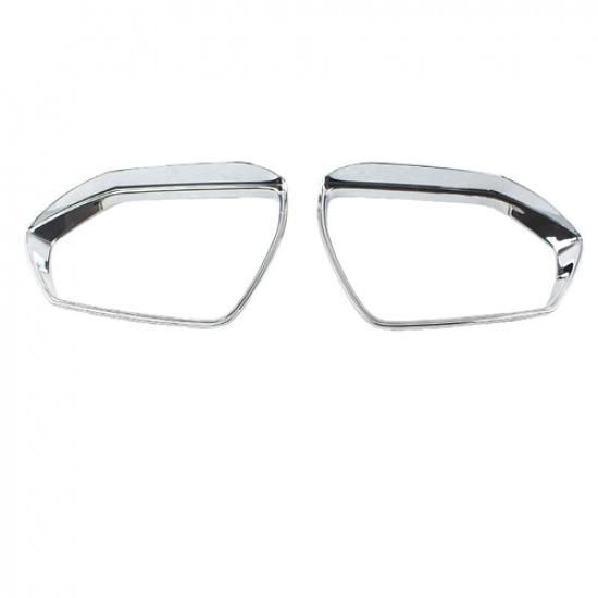 For Hyundai Tucson -2025 Chrome Rain Eyebrow Rearview Mirror Frame