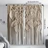 Fake Woven Leaf Print Curtains Christmas Decorations Bedroom Living Room Home Decoration Curtain Polyester Perfect For