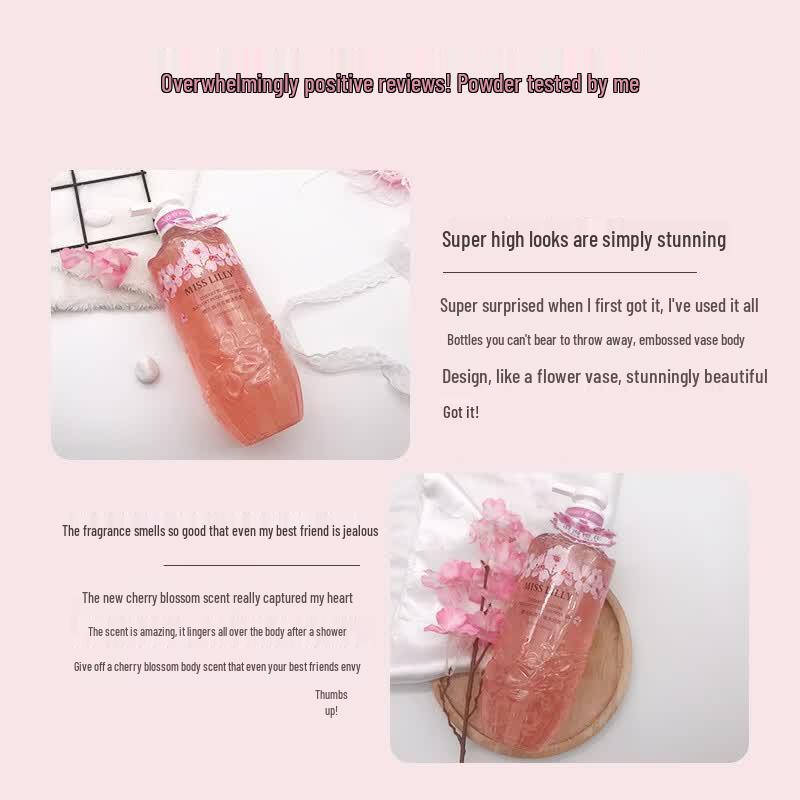Miss Lilly Cherry Blossom Petal Shower Gel