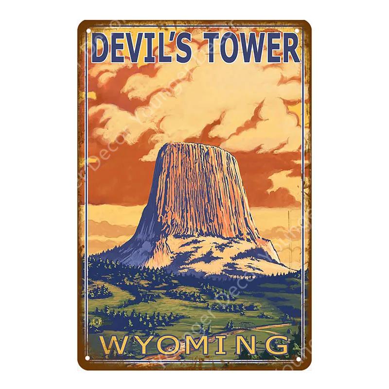 Tourism Metal Signs Travel Cities Country Plate Mexico Tokyo Poster Vintage Plaque Souvenirs Festival Gift Home Room Decor YJ020