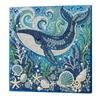 Ocean Theme DIY Pearl Diamond Painting Art Kit, Turtle Jellyfish Marine Animal Pearl Beads Art Craft Set, for Adults & Beginners