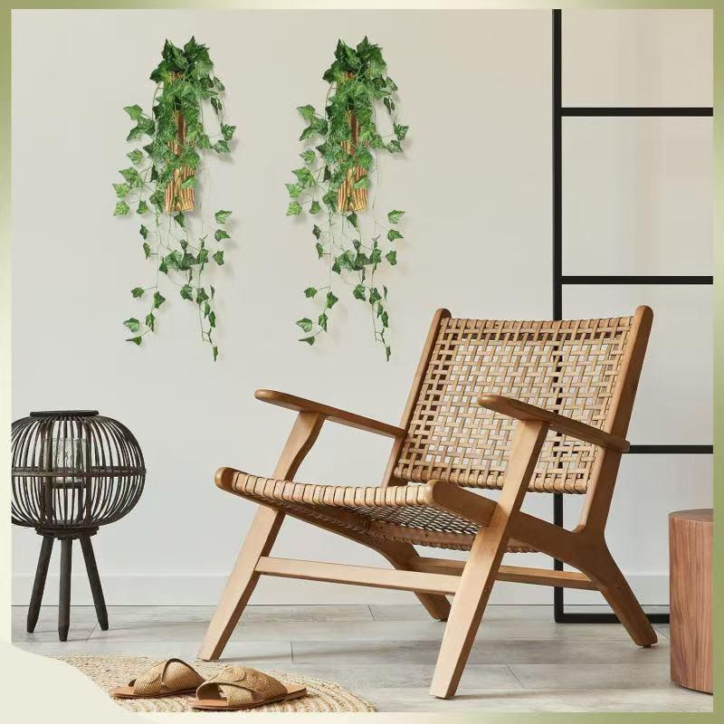 Cross Wooden Wall-Mounted Vase Holder: Bedroom Pocket Vase for Dried Flowers, Indoor Hanging Decoration