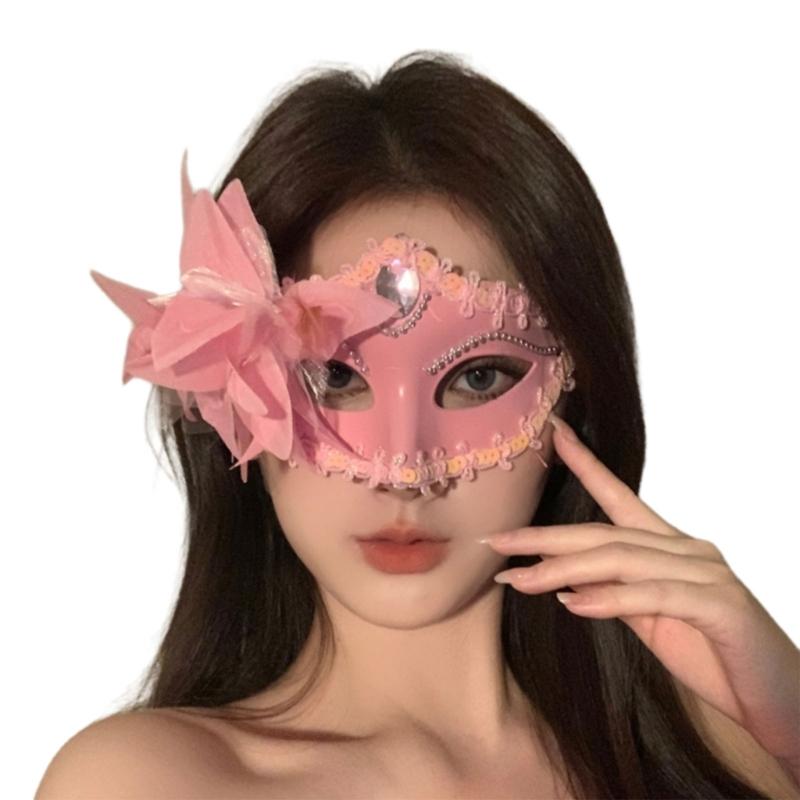 Masquerades Mask Venetians Party Mask Halloween Costume Mask Mardi Gras Mask Women Glitter Half Face Mask Eye Mask