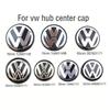 4pcs Wheel Center Hub Caps 55mm 56mm 65mm 70mm 76mm wheel cover For VW Polo Golf 4 5 6 7 Touran CC Passat B5 B6 B7 accessories
