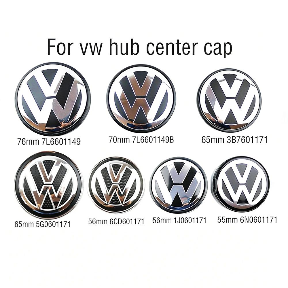 4pcs Wheel Center Hub Caps 55mm 56mm 65mm 70mm 76mm wheel cover For VW Polo Golf 4 5 6 7 Touran CC Passat B5 B6 B7 accessories