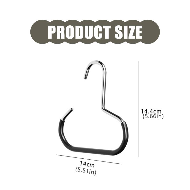 3pcs Multifunctional Steel Hanger System for Hats Scarves Ties Closet Organizers Home Baseball Caps Storage Essential
