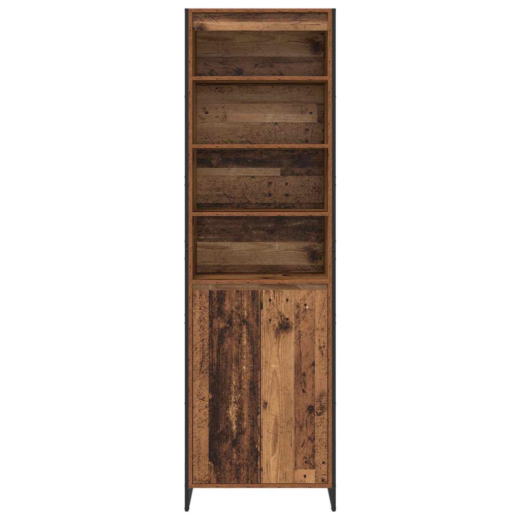 Tall Cabinet Reclaimed Wood Look 60 x 36 x 200 cm Engineered Wood