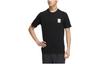 adidas T Shirts Unisex Black Crew Neck Moderate Straight Fit HT3210