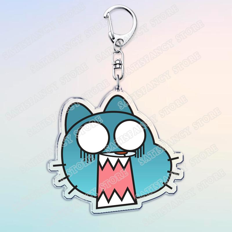 Beliebte Cartoon Gumball Watterson Schlüsselanhänger für Zubehör Süßer Darwin Watterson Tawog Schlüsselanhänger Schmuck Fans Freunde Geschenke