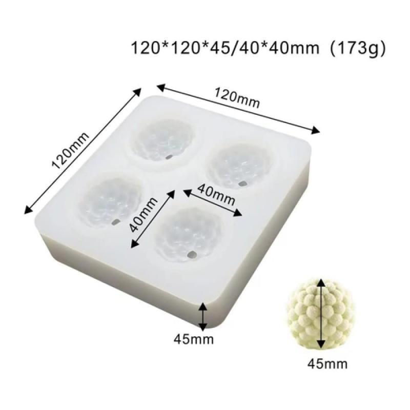 Practical 3D Raspberry Fruit Silicone Mold French Mousse Dessert Diy Baking Mold Cake Mold Artificial Fruit Production Tools