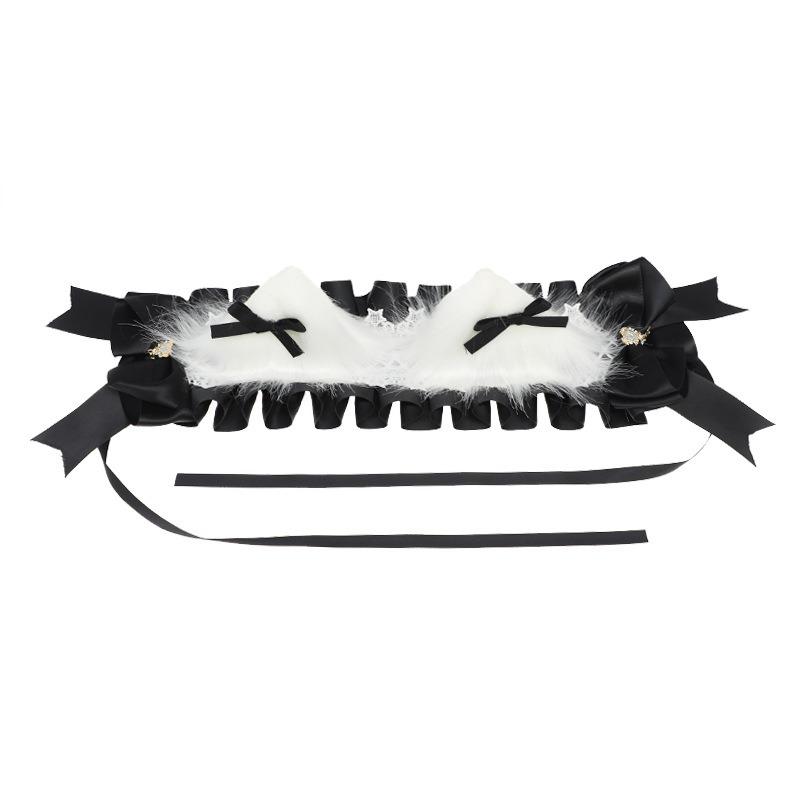 Cute Girl Hair Accessories Lolita Multi-Use Pair Bow Headgear Comic-Con Dress Up Cat Ear Hairpin Cat Ear Headband