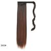 Synthetic Straight Ponytail Hair Extension With Velcro Wrap Design, 60cm Long Sleek Wrap Around Ponytail For Women Girls