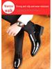 Men's British Style Three-joint Leather Shoes for Work and Casual Wear.