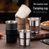 HORNED PANSY 304 Stainless Steel Camping Coffee Cups