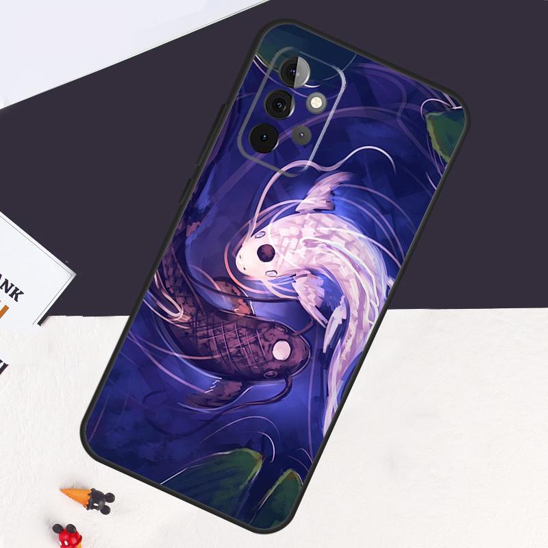 

Koi Fish Yin Yang Art Case For Samsung Galaxy A13 A35 A15 A55 A53 A33 A36 A56 A26 A16 A22 A32 A52 A54 A34 A05 A06 Samsung A13 4G