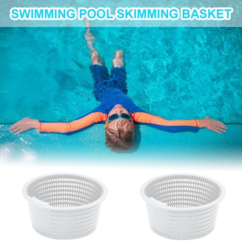 2Pcs Professional Pool Skimmer Basket Pool Filter Basket Pool Cleaning Accessories Replacement Basket Filter Basket