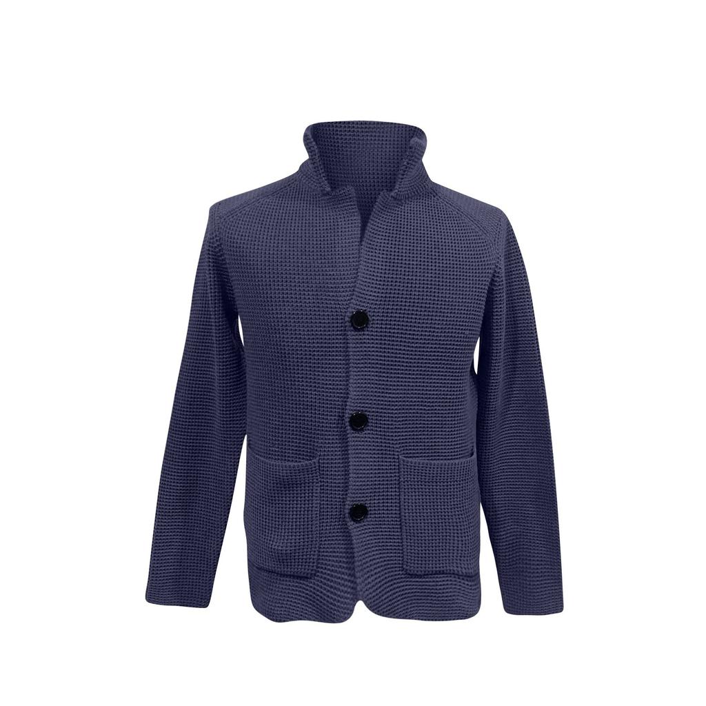 Men's Fashion Loose Cardigan Warm Lapel Jacket Sweater