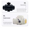 Q911X-10S 220V Electric UPVC Double Union Ball Valve for Chemical Water Treatment
